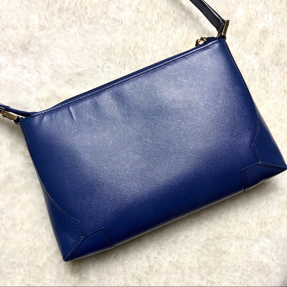 *St John | Blue Leather Shoulder Bag - Picture 8 of 8